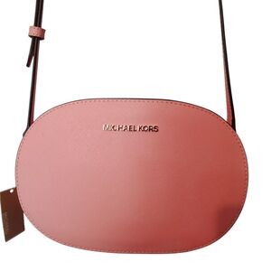 Michael Kors Pink Oval Crossbody Medium